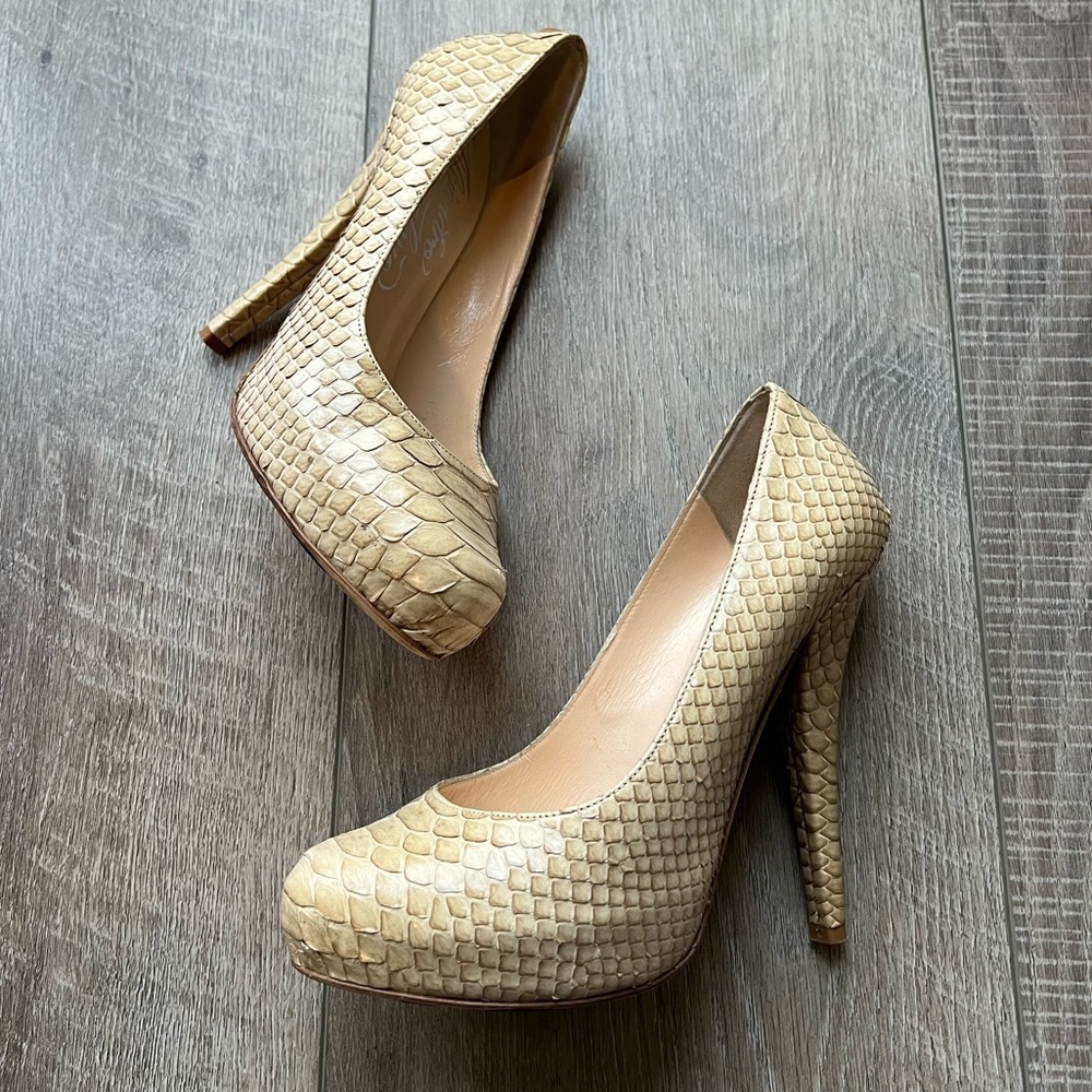 Alejandro Ingelmo Python Print Heels Size 38 - Picture 2 of 14